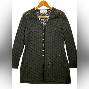 St. John Black Cardigan Sweater - Like New